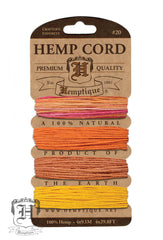 Hemp Cord Card - Sun Glow #20 - Hemptique
