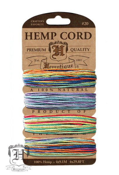 Hemp Cord Card - Variegated 2 #20/#10 - Hemptique