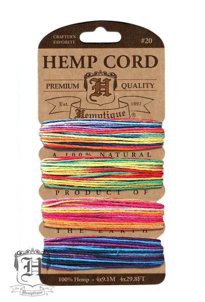 Hemp Cord Card - Variegated 3 #20/#10