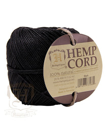 Hemp Cord Ball - Black #20 - Hemptique