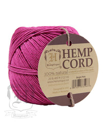 Hemp Cord Ball - Bright Pink #20 - Hemptique