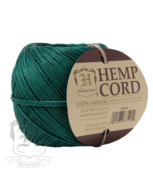 Hemp Cord Ball - Green #20 - Hemptique