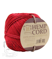 Hemp Cord Ball - Red #20