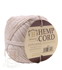 Hemp Cord Ball - White #20 - Hemptique