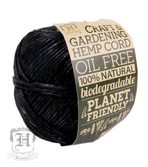 Hemp Gardening Cord - Black #100 - Hemptique
