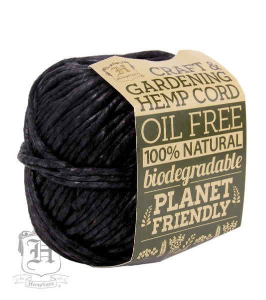 Hemp Gardening Cord - Black #170