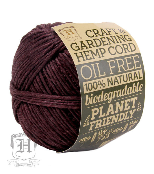 Hemp Gardening Cord - Dark Brown #100