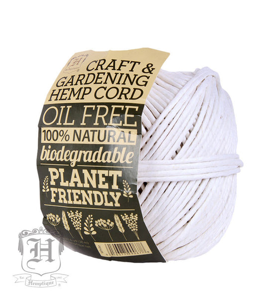Hemp Gardening Cord - White #170