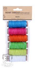 Hemp Thread - Neon - 6 Pack