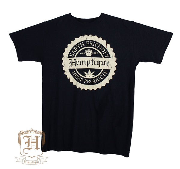 Hemp T-Shirt - Hemptique Stamp Design