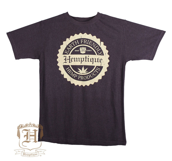 Hemp T-Shirt - Hemptique Stamp Design