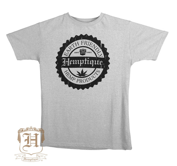 Hemp T-Shirt - Hemptique Stamp Design