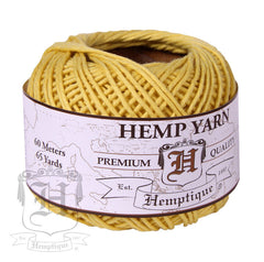 Hemp Yarn - Lemon Drop Yellow - Hemptique