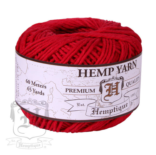 Hemp Yarn - Lipstick Red - Hemptique