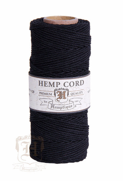 Hemp Cord - Black #20/#10