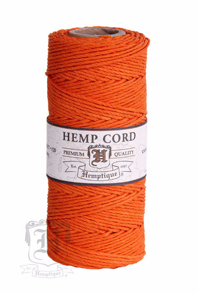 Hemp Cord - Orange #20/#10 - Hemptique