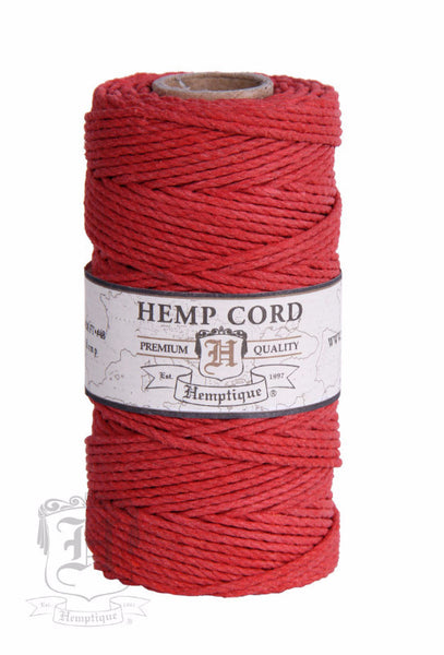 Hemp Cord - Red #48 - Hemptique