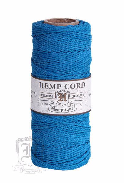 Hemp Cord - Turquoise #20/#10 - Hemptique