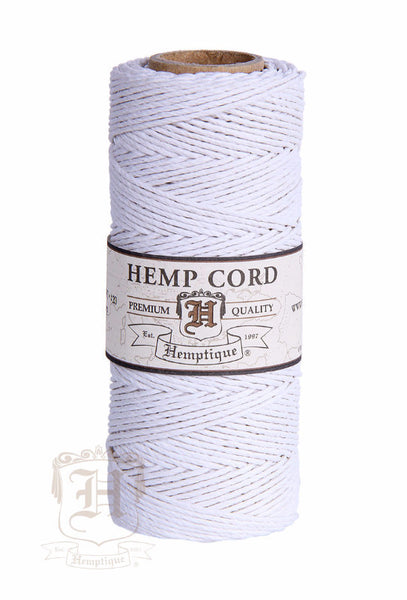 Hemp Cord - White #20/#10 - Hemptique