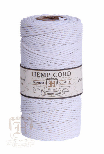 Hemp Cord - White #48 - Hemptique