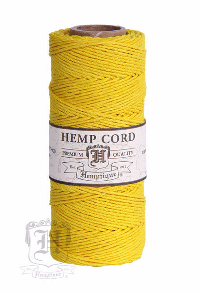 Hemp Cord - Yellow #20/#10 - Hemptique