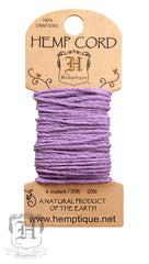 Hemp Cord Mini Card - Lavender #20 - Hemptique