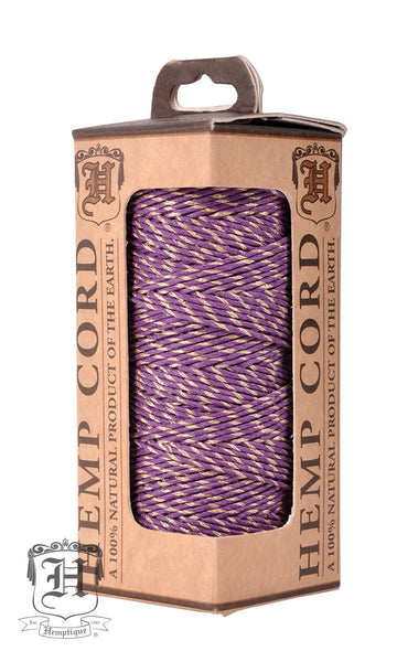 Metallic Hemp Cord - Purple Gold