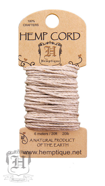 Hemp Cord Mini Card - All Colors