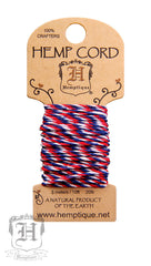Hemp Cord Mini Card Variegated - Americana #20