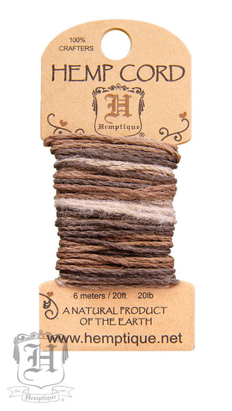 Hemp Cord Mini Card - All Colors