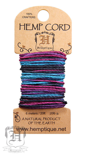 Hemp Cord Mini Card - All Colors - Hemptique